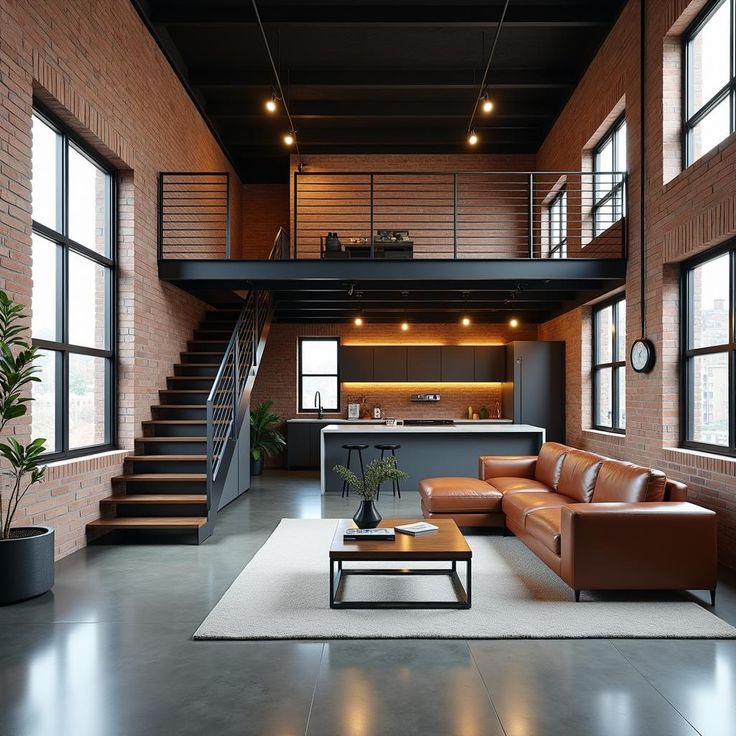 Industrial Loft with Modern Elegance